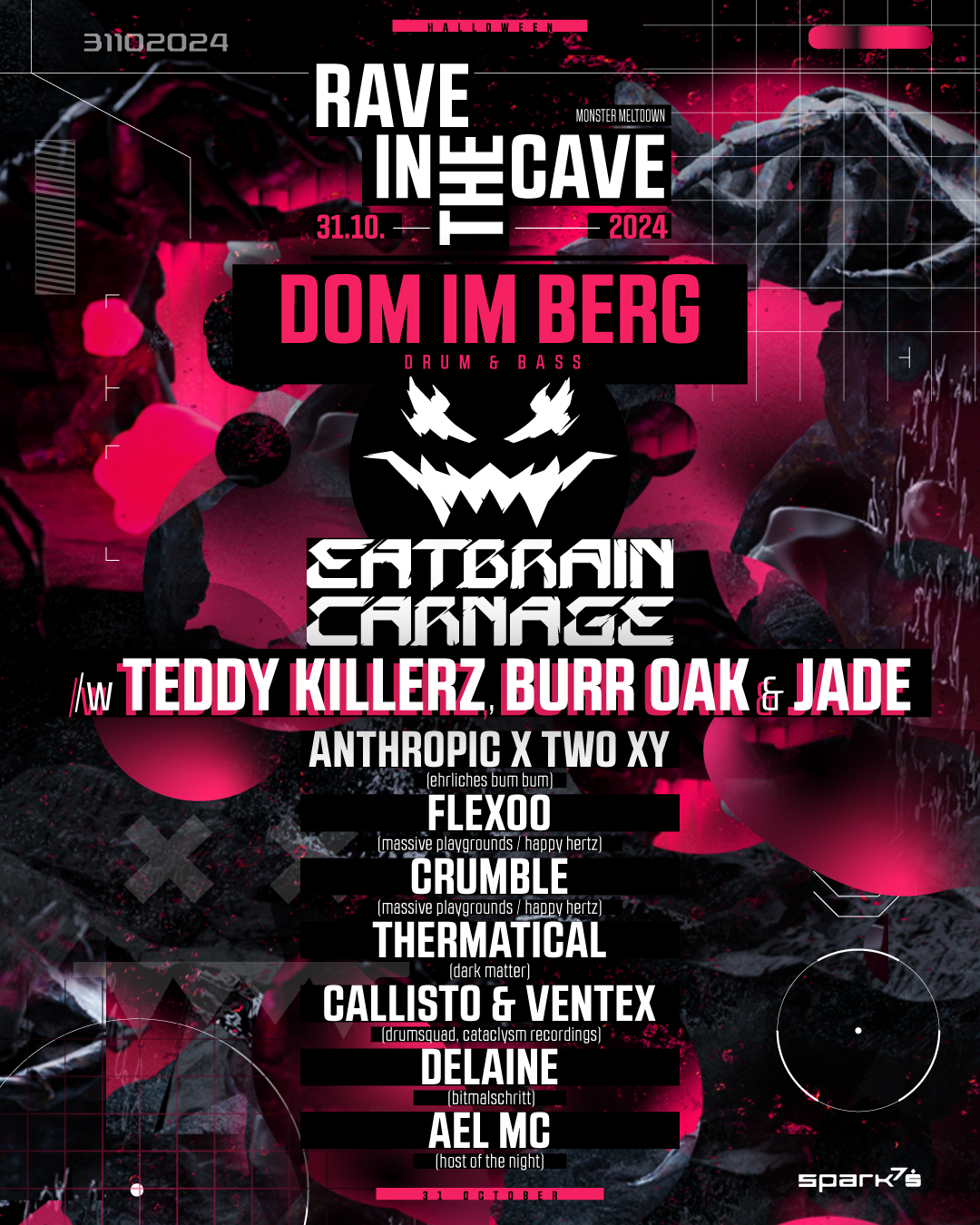 Rave In The Cave 2024 - Dom Im Berg - Line-Up Announcement - Drum And Bass Floor