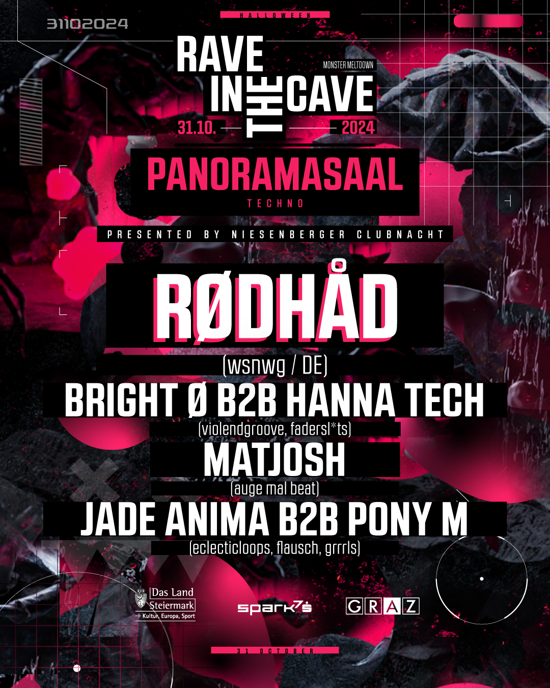 Rave In The Cave 2024 - Dom Im Berg - Line-Up Announcement - Techno Floor